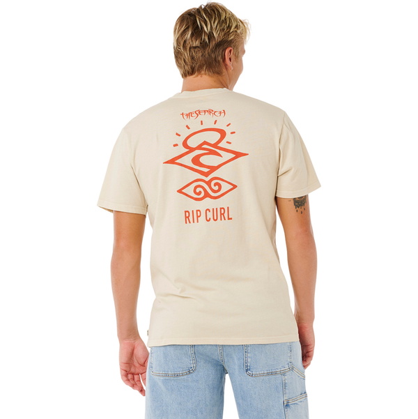2026  Rip Curl   M&auml;nner  Suchsymbol-T-Shirt 0X9MTE  Vintage White